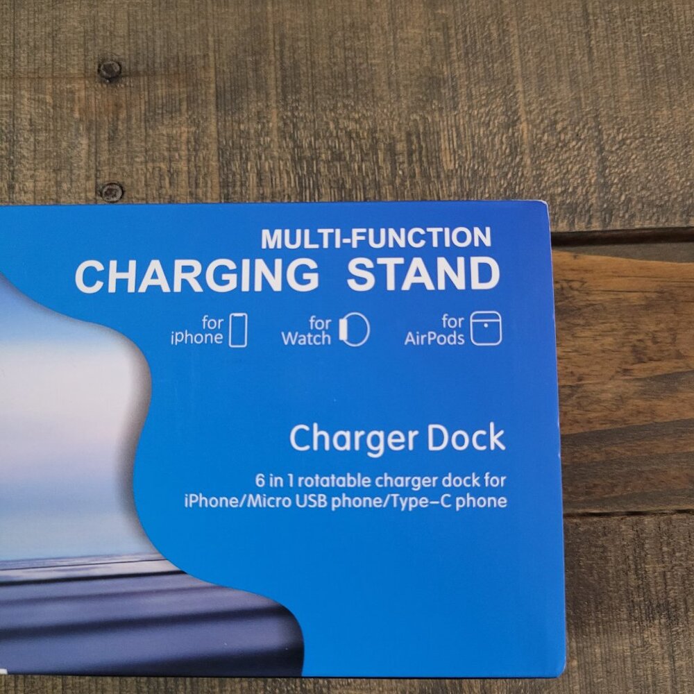 Multi-Function Charging Stand For iPhone, Android, Watch, 3 In 1 Charger Dock - Picture 2 of 8